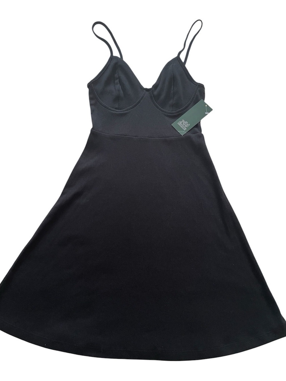 Wild Fable Black Mini Slip Dress XXS